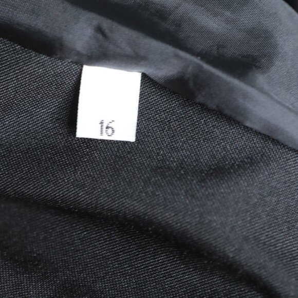 Luba Limited Edition Black Overcoat Fall Jacket Button Up Lined Plus 16 - Picture 6 of 11